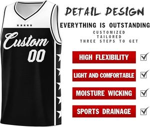 Camisetas de Baloncesto Baratas Personalizadas, Conjuntos de Uniformes de Baloncesto para Hombre, Camisetas de Baloncesto Profesionales Retro de Secado Rápido y Transpirables - Product Image 2