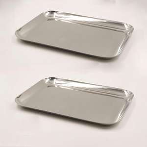 Plateau de service en acier inoxydable de qualité supérieure pour des dîners formels élégants ou des présentations décontractées de brunch le week-end - Product Image 2