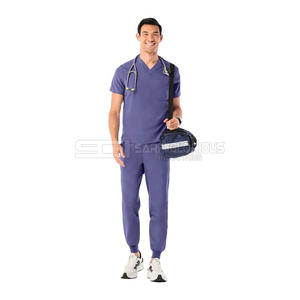 Uniformes de Enfermería de Diseño Moderno para Clínica Dental, Conjuntos de Uniformes Médicos de Manga Corta para Mujeres y Hombres, Uniformes de Trabajo para Hospital - Product Image 3