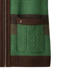 Gilet à capuche en tricot vert et marron pour homme, veste sans manches à fermeture éclair, pull d'hiver en laine acrylique, streetwear décontracté, vente en gros, OEM, mode - Product Image 6