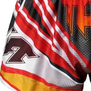 กางเกงขาสั้นผ้าซาตินโพลีเอสเตอร์สำหรับทั้งชายและหญิงกางเกงขาสั้นสำหรับออกกำลังกายเล่นมวยมีโลโก้ตามสั่งผลิตได้ตาม100% - Product Image 5