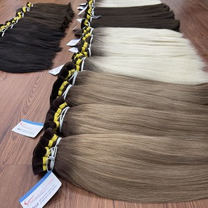 ผมต่อแบบตรงเรมี่เวียดนามบริสุทธิ์ความงามสำหรับผู้ชายผู้หญิงเสมอในสต็อกไม่พันกันพร้อมส่ง100กรัม - Product Image 6