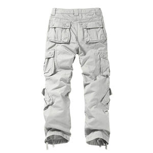 Venta al por mayor Cargo Pantalones al aire libre Senderismo Algodón Cargo Pantalones Hombres Streetwear Casual Recto Multi Bolsillo Cargo Pantalones - Product Image 4