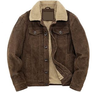 แจ็กเก็ตขับรถบรรทุกกลางแจ้งแนววินเทจสำหรับผู้ชายทรงครอปพอดีตัวพร้อมการตกแต่งโลโก้ด้านหน้า - Product Image 6