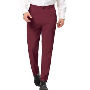 Elegante Casual Formal Hombres Pantalones de vestir Logotipo personalizado Negocios Casual Oficina Prendas de vestir Pantalones para la venta - Product Image 6