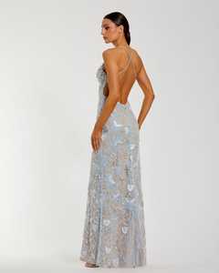 Vestido de Noche Elegante con Escote Corazón, Sin Mangas, Antiestático, Transpirable, Ecológico, Corte en A, Largo hasta el Suelo, Talla Grande, Formal - Product Image 6