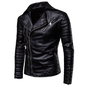 Blouson aviateur en cuir PU pour homme personnalisé, de haute qualité, coupe-vent, nouveau design, blouson en cuir à capuche pour homme pour l'hiver - Product Image 4