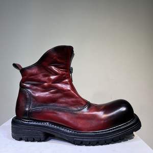 Bottes de désert en cuir pour hommes, bottes chukka en cuir et bottes décontractées en cuir véritable pour un usage quotidien et chaussures décontractées pour affaires - Product Image 1