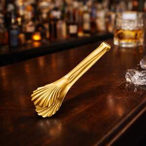 Pinzas para Hielo de Barra Premium con Diseño de Agarre Perforado, Manipulación Segura, Acabado Elegante, Ideal para Cócteles, Fiestas en Casa y Bares - Product Image 5