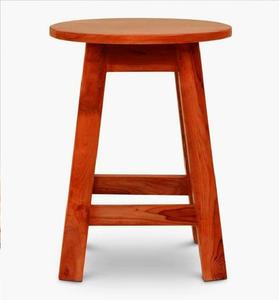 Eco Friendly Red Wooden <b>Stool</b> Shaped Planter With Stand For Garden And home Decoration With Customized Color And Sizes - Product Image 1