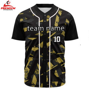 Camisetas de Béisbol Personalizadas Sublimadas con Dos Botones para Adultos, Transpirables y que Absorben la Humedad - Product Image 3