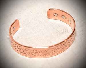 Bracelet cuivre avec 6 aimants-Bracelet cuivre magnétique - Product Image 3