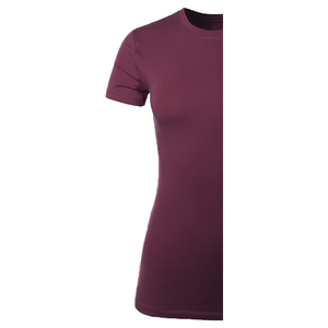 Nouveau T-shirt personnalisé pour femme, col rond, manches courtes, uni, anti-rides, en polaire écologique, respirant, gaufré - Product Image 6