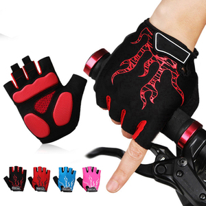 Nouveau gros conception personnalisée gants de Cycle sport demi doigt hommes entraînement cyclisme Fitness gants de gymnastique vêtements d'extérieur gants de cyclisme - Product Image 5