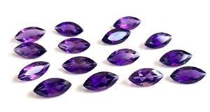 Ametista Natural Marquise Facetada de 4x8mm - Ametista Suelta Corte Marquise de Alta Calidad - Product Image 5