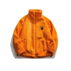 Chaqueta Bomber de lana cálida para hombre, abrigo informal grueso de béisbol, Parka - Product Image 3