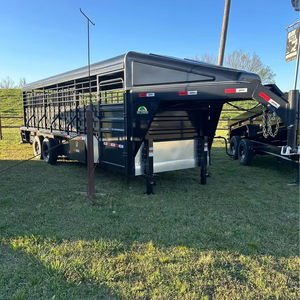 Cheap Affordable Cow <b>Transport</b> Trailer for Sale Ready to Ship Farm Equipment Supplier - Product Image 1