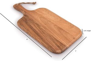 Tabla de cortar de madera de alta calidad de teca sólida ecológica con patrón sólido para uso profesional al precio más barato - Product Image 4