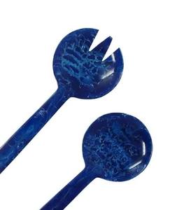 ชุดช้อนและส้อมสำหรับสลัดทำด้วยมือทำจากเรซินหรูหราสำหรับงานแต่งงานบ้านโรงแรมร้านอาหารเครื่องล้างจานราคาปลอดภัย - Product Image 6