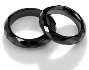 แหวนแต่งงานเพชรมอยส์ซอไนต์ - Product Image 1