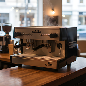 Machine à café Gaggia La Nera 2 groupes de qualité supérieure, idéale pour les restaurants, les cafés et les hôtels nécessitant une fiabilité. - Product Image 1