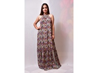 Ensemble jupe et haut court décontracté pour femmes, imprimé estival, coupe ample, tissu en soie écologique, séchage rapide, motif tissé, col en V, vacances