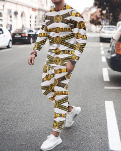 ใหม่ที่กําหนดเอง Sweatsuit คุณภาพสูงสําหรับชายสองโทนสีสลิมฟิตแฟชั่นล่าสุดชุดสูทออกแบบ Track Top - Product Image 5