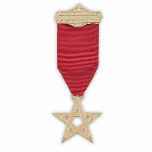 Masónico Regalia Seleccionar Grado Cinta Verde Metal Joyas - Product Image 3