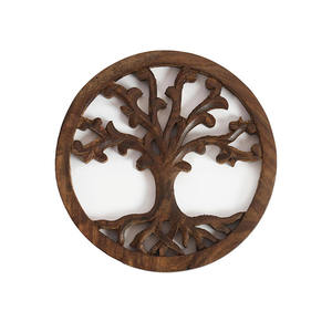 Posavasos dorado de latón macizo de diseño moderno, venta al por mayor, posavasos para el hogar con patrón de hojas empaquetado en cartón - Product Image 6