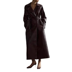 Blouson de moto en cuir d'agneau premium pour femme, tissé, matelassé, respirant, chauffant, coupe ajustée, coupe-vent, hiver 2025 - Product Image 5