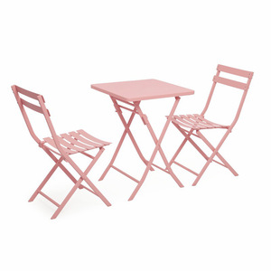 Muebles de Exterior para Cafetería, Juego de Mesa y Sillas de Metal para Patio, Terraza, Balcón, Cafetería, Salón de Té - Product Image 4