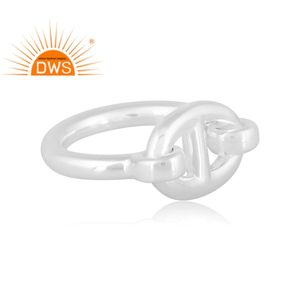 Anillo de plata de ley fina de diseño hecho a mano más vendido, fabricante de joyería personalizada para mujer, regalo para ella - Product Image 3