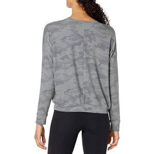 Sweat-shirt femme imprimé graphique pull premium tissu brossé ourlet côtelé manches longues couture durable pièce de mode décontractée - Product Image 5