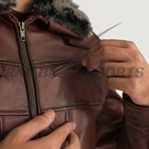 2025 Customized <b>Jacket</b> for <b>Men</b> Genuine Leather with Fur Lining Premium Quality Trench Coats Low MOQ Trending Premium <b>Jackets</b> - Product Image 5