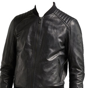 Veste de motard en cuir de vache véritable noir pour homme Veste de moto marron véritable vintage pour homme - Product Image 6