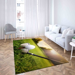 Green Golf <b>Printed</b> Rug: Anti-Slip, <b>Large</b>, <b>Wall</b> Hanging, Gift,Velvet Rug - Product Image 5