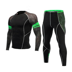 Nuevo diseño de conjunto de compresión para hombre, elegantes mallas deportivas antiarrugas sin costuras y ropa deportiva, ropa deportiva para gimnasio y ejercicio - Product Image 6