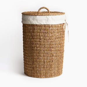 ถังใส่หญ้าทะเลตะกร้าฟางสานสำหรับห้องครัวห้องนอน - Product Image 6