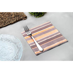 Tovaglioli Marroni 40x40cm con Stampa Linde, Morbidi e Asciutti, 600 Pezzi, B2B - Product Image 2