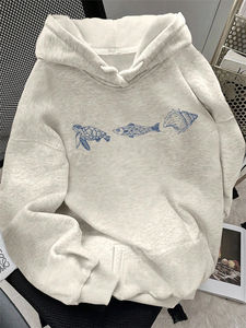 Sudaderas con capucha y sudaderas de algodón 100% de alta calidad para mujer, Sudadera con capucha de gimnasio a la moda para mujer, sudaderas con hombros caídos para mujer - Product Image 5