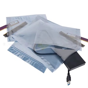 EU stock Anti Static Shielding <b>Bags</b> Silver Gray Resealable ESD <b>Zip</b> Lock <b>Bags</b> for Electronics PCB laptop refurbishment recycling - Product Image 1