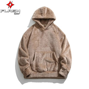 Veste à capuche chaude en polaire de couleur unie vintage pour hommes et femmes, sweat à capuche décontracté pour des vêtements d'hiver confortables et élégants - Product Image 6