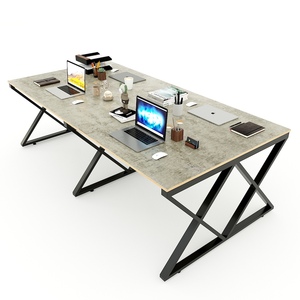 โต๊ะกลุ่มมินิมอลสำหรับ 4 คน ขนาด 240x120 ซม. ไม้อัดเคลือบเมลามีน ขา Xconcept HBXC038 - Product Image 2