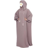 Vestido de Gala Modesto Dubai 2024, Abaya Kaftan con Bordado a Mano, Diseño Marroquí, Tela de Organza Ecológica Antiarrugas, Vestido Tipo Capilla