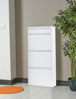 5003+ Plus Moderno Zapatero Extensible de Acero Inoxidable, Mueble para el Hogar, Sala de Estar, Entrada, Montaje en Pared, Ecológico, Origen Turquía