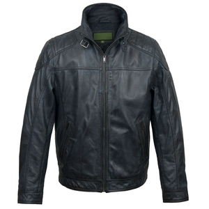 Chaqueta de Hombre de Diseño Nuevo, 100% Cuero Vacuno, Invierno, Mangas Largas, Impermeable, Estilo Bomber, Estilo Urbano, Profesional, Gran Venta - Product Image 1