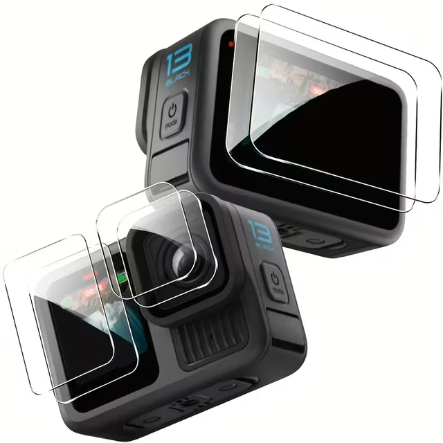 HD 2.5D Tempered Glass Screen Protector for GoPro Hero 13 Camera 9H Hardness Anti-Scratch & Anti-Fingerprint Protective Film