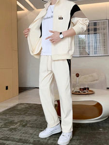 Mens Casual Tracksuit Two Pieces Sets With Sweat Jacket and <b>Pants</b> Mature Mens Classic Autumn Sports Clothing Suit Tracksuit Set - Product Image 4