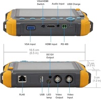 Portable 5 pouces CCTV testeur moniteur CVI CVBS analogique AHD CCTV caméra équipement de Diagnostic UTP PTZ câble Surveillance accessoires