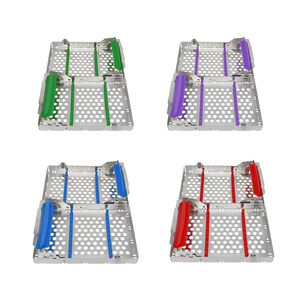 Cassette de stérilisation détachable à double étage en acier inoxydable de qualité supérieure, 200x132x40 cm, alimentation manuelle, 20 instruments, CE - Product Image 2